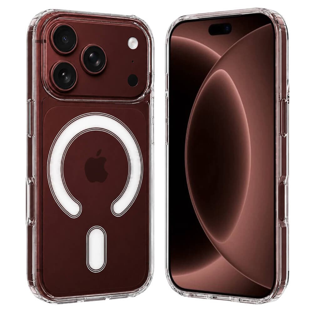 Хибриден удароустойчив кейс с MagSafe за iPhone 18 Pro Max, iPhone 17 Pro Max - Techsuit MagSafe Pro Hybrid Case (прозрачен)