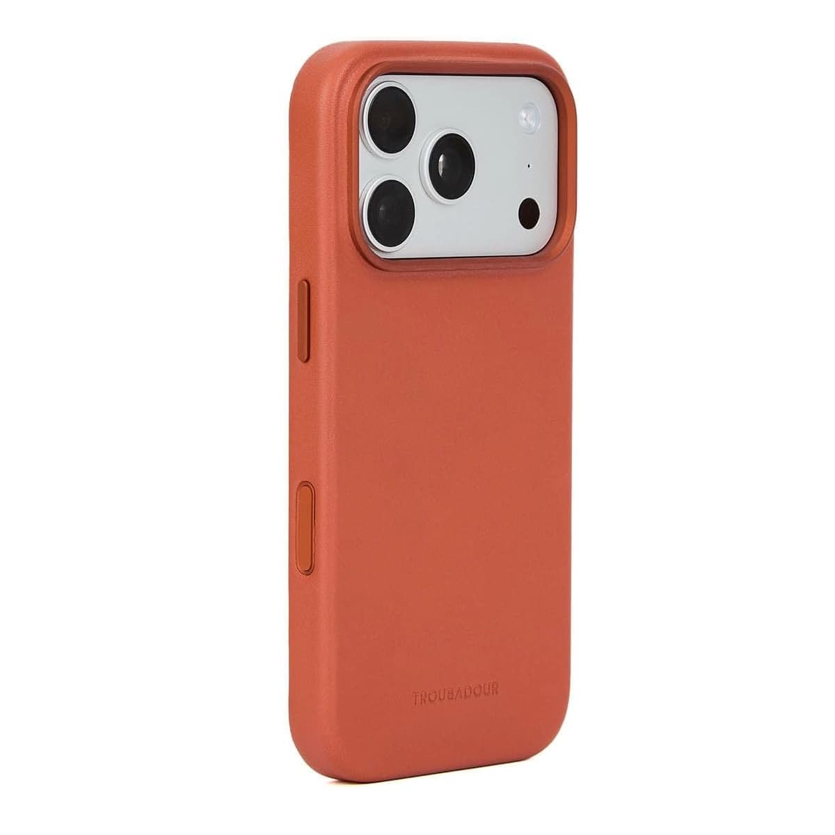 Премиум кожен (естествена кожа) кейс с MagSafe за iPhone 18 Pro, iPhone 17 Pro - Troubadour Full Leather MagSafe Case (terracotta)