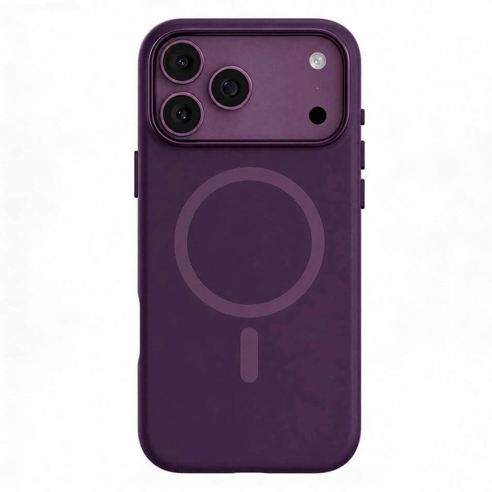 Силиконов (TPU) калъф с MagSafe за iPhone 18 Pro Max, iPhone 17 Pro Max - Mutural Pure Soft Silicone MagSafe Case (dark cherry)