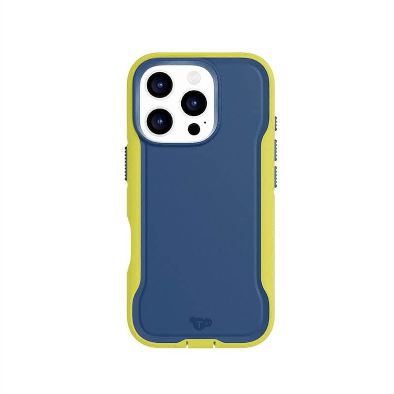 Удароустойчив хибриден кейс с Magsafe за iPhone 16 Pro - Tech21 EvoPro Magsafe Case (navy-yellow)