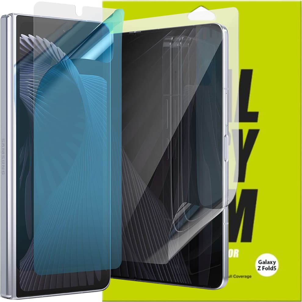 2 броя защитно покритие за дисплея на Samsung Galaxy Z Fold 5 - Ringke Dual Easy Film 2x Screen Protector (прозрачен)