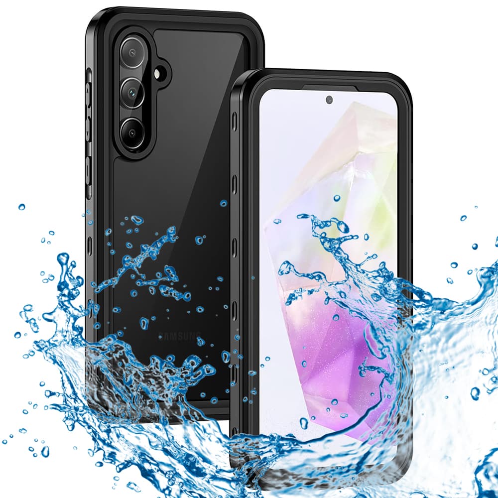 Ударо и водоустойчив кейс за Samsung Galaxy A35 5G (черен) - Techsuit ShellBox IP68 Waterproof Case