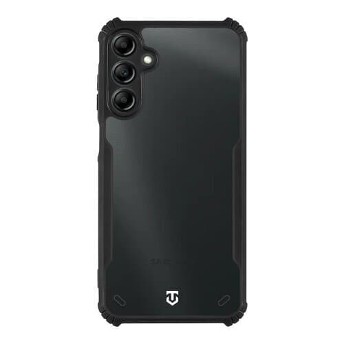Хибриден удароустойчив кейс за Samsung Galaxy A15 4G, Galaxy A15 5G - Tactical Quantum Stealth Hybrid Case (черен-прозрачен)