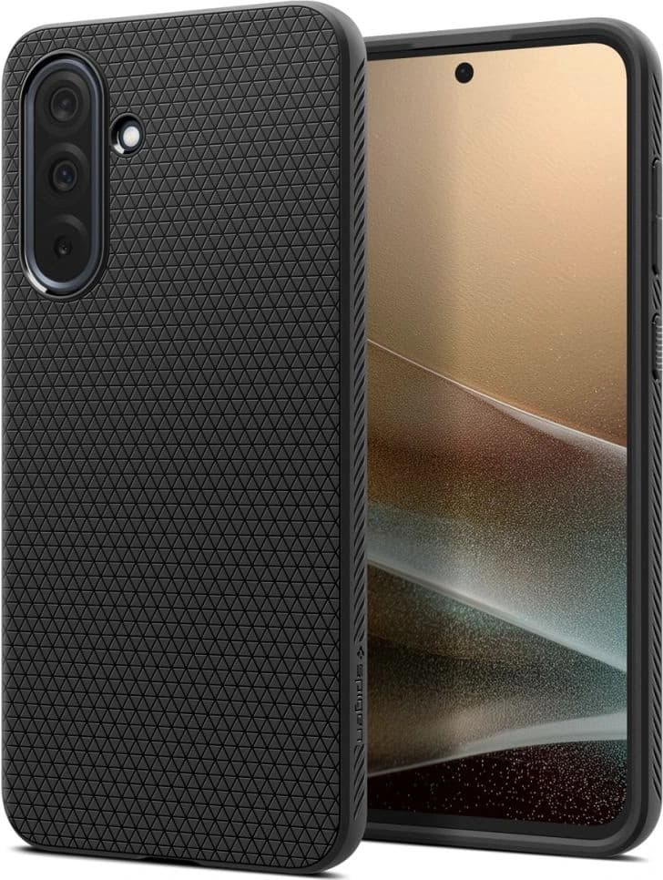 Силиконов (TPU) калъф с висока степен на защита за Samsung Galaxy A36 5G - Spigen Liquid Air Case (черен)
