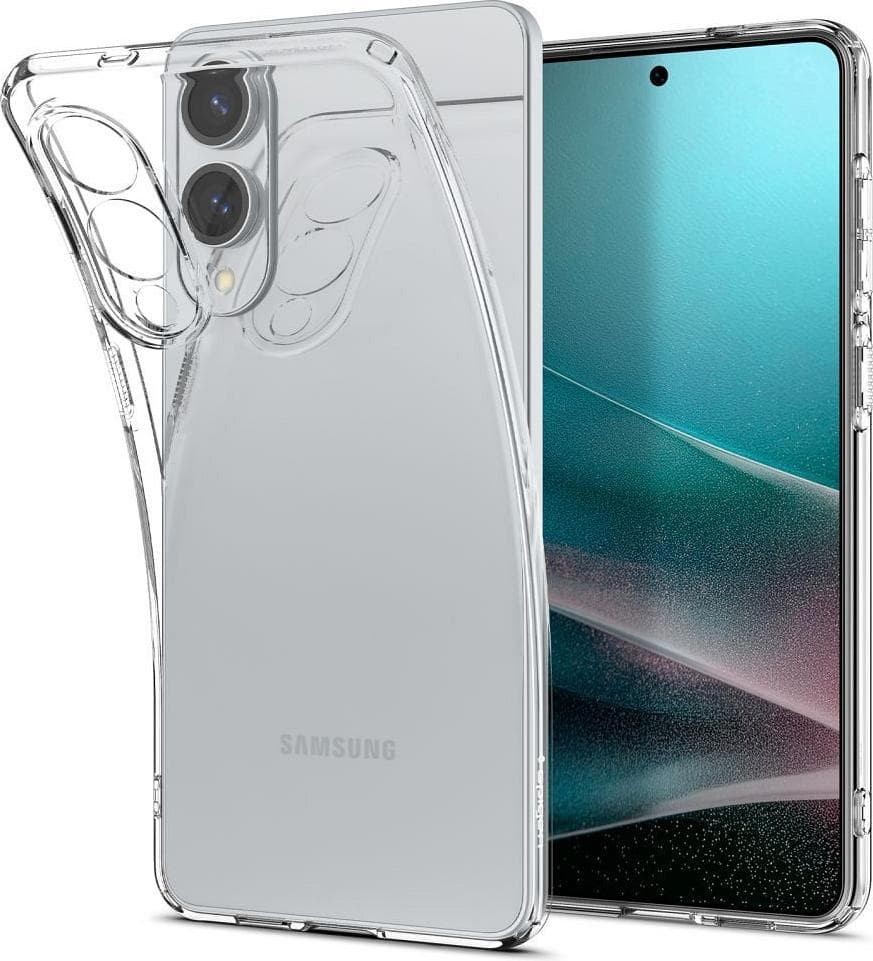 Тънък силиконов (TPU) калъф за Samsung Galaxy S25 Edge (прозрачен) - Spigen Liquid Crystal Case