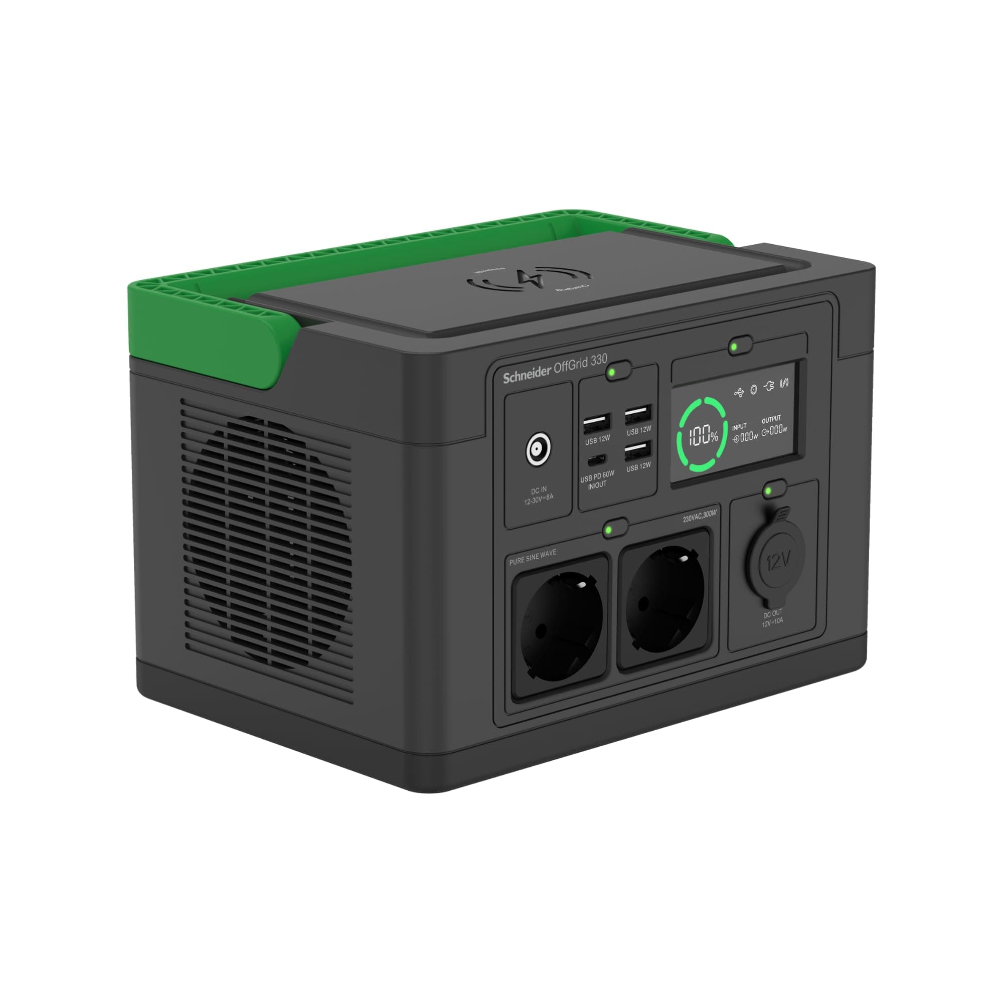 APC Schneider OffGrid Portable Power Station 330 332Wh литиево-йонна 2 Schuko Sinewave