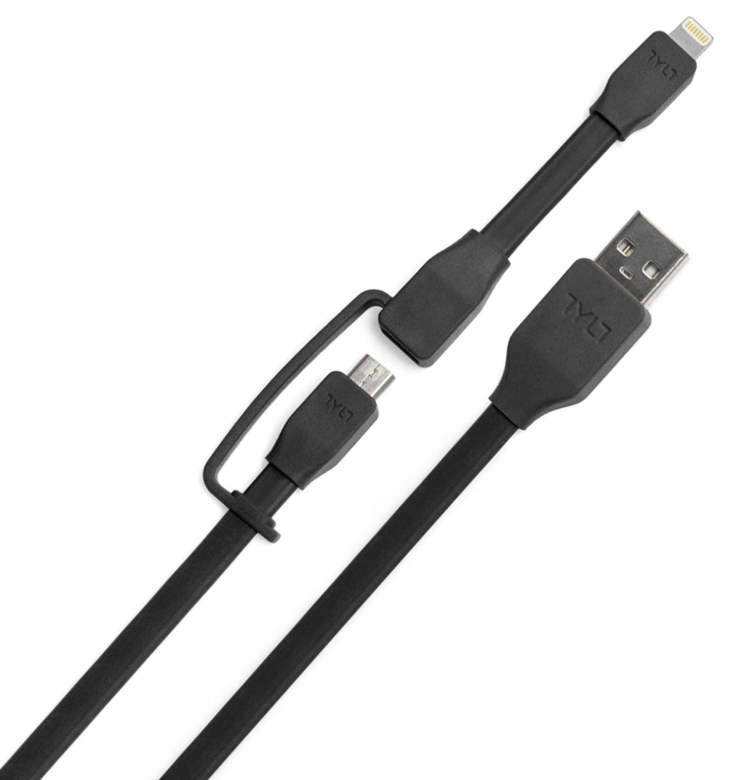 Кабел 2в1 за Apple и MicroUSB устройства - Tylt Syncable Duo Charge & Sync Lightning and MicroUSB