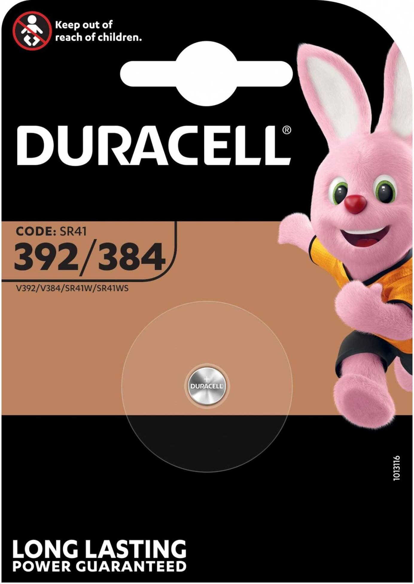 DURACELL Silver SR41W 384, специални батерии, 1 бр.