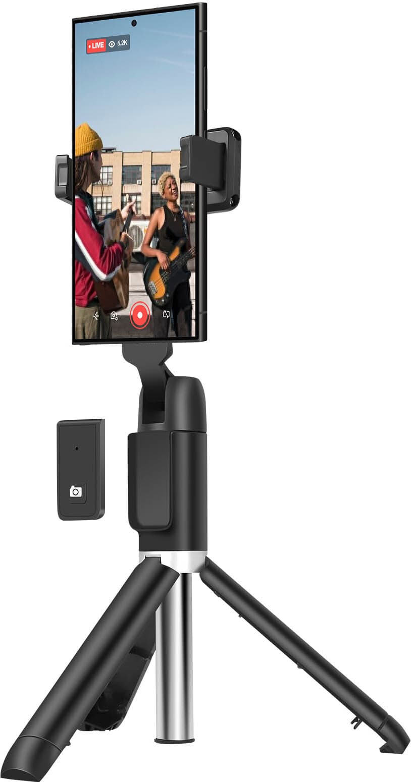Разтегаем безжичен селфи стик и трипод за мобилни телефони - Samsung Bluetooth Remote Control Selfie Stick GP-TOU024AE (черен)