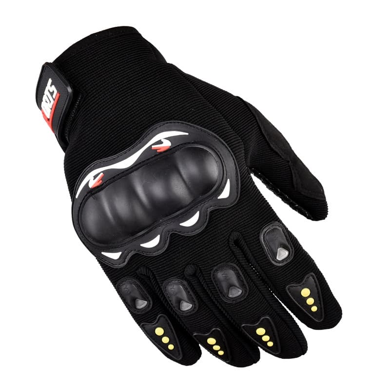 Мото ръкавици за тъч екрани - HR Motorcycle Touchscreen Gloves With Knuckle Protector (черен)