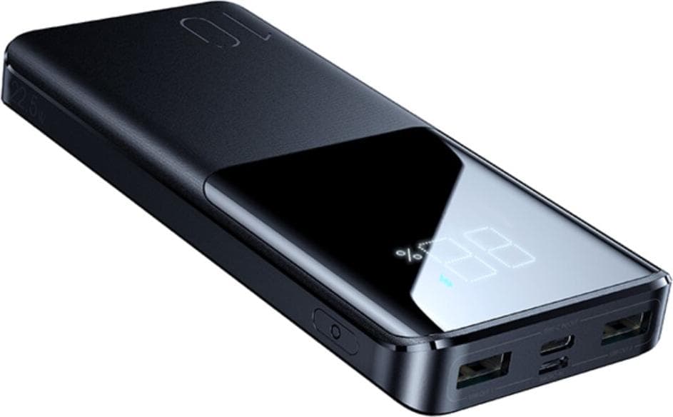 Преносима външна батерия с 1xUSB-C порт и 2xUSB-A изхода - Joyroom 22.5W Fast Charging Power Bank 10000 mAh (черен)