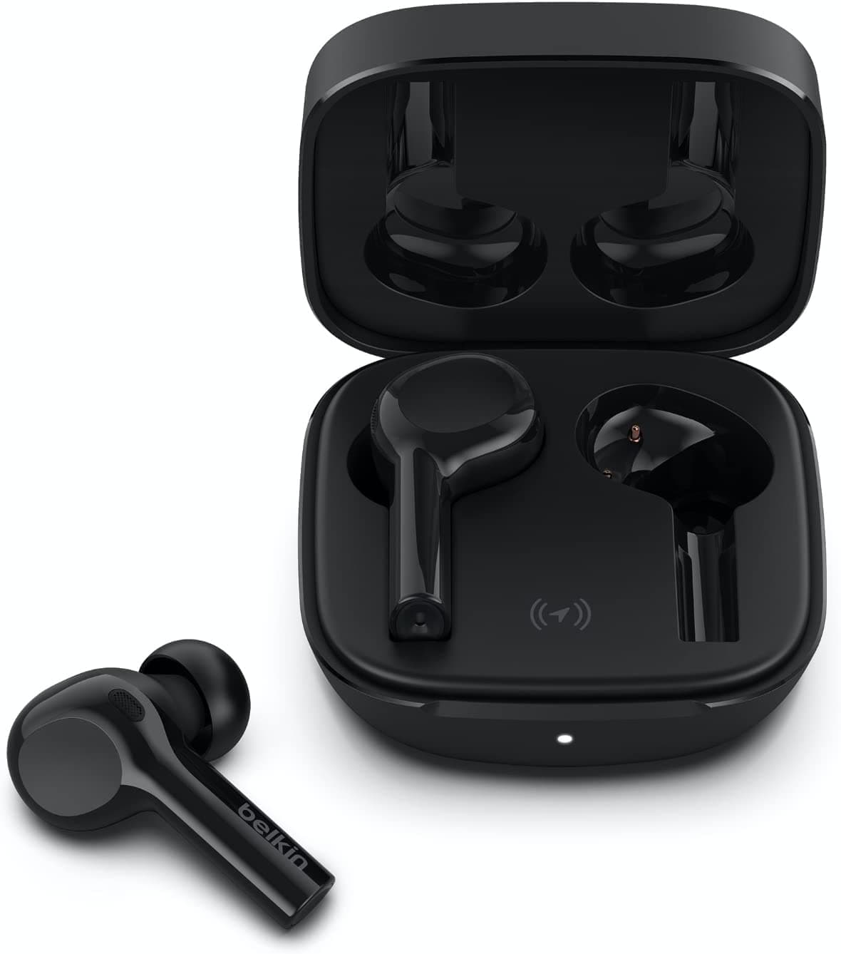 Слушалки Belkin SOUNDFORM Freedom, безжични, Bluetooth, микрофон, тип "тапи", до 8 часа време на работа, ENC, черни