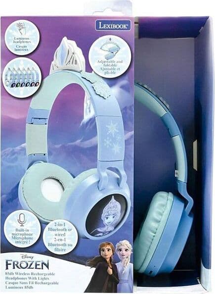 Lexibook - 3D Замръзналото кралство Bluetooth® и жични слушалки