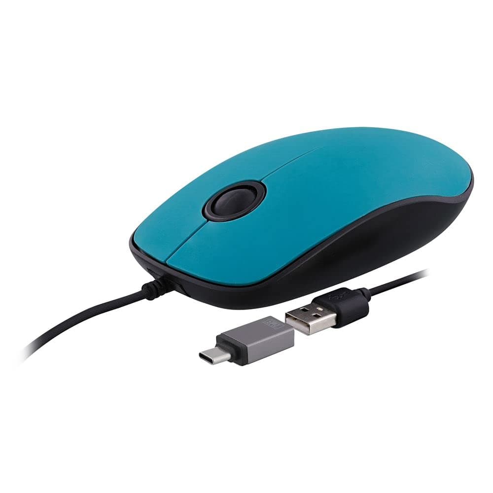 Мишка TnB Sunset, 1000 dpi, USB A/C, синя
