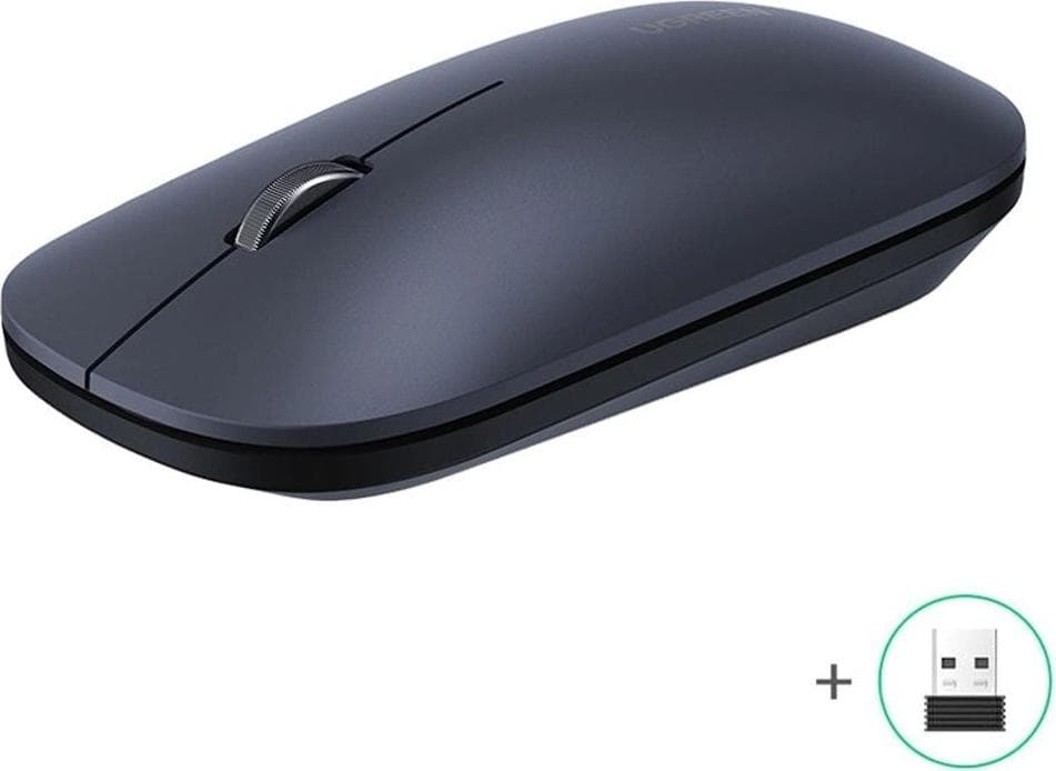 Ергономична безжична мишка (за Mac и PC) - Ugreen Silent Wireless Mouse 2.4G (черна)