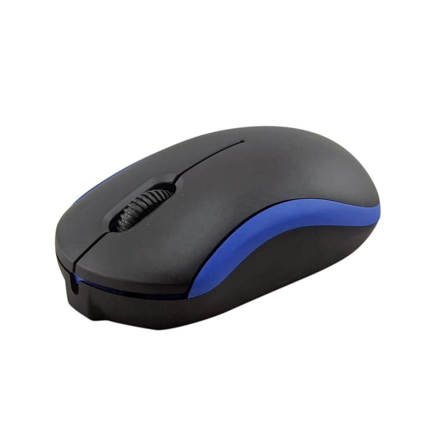 Omega OM-07 3D Optical 1000 DPI USB Mouse - USB оптична мишка за PC и Mac (черен-син)