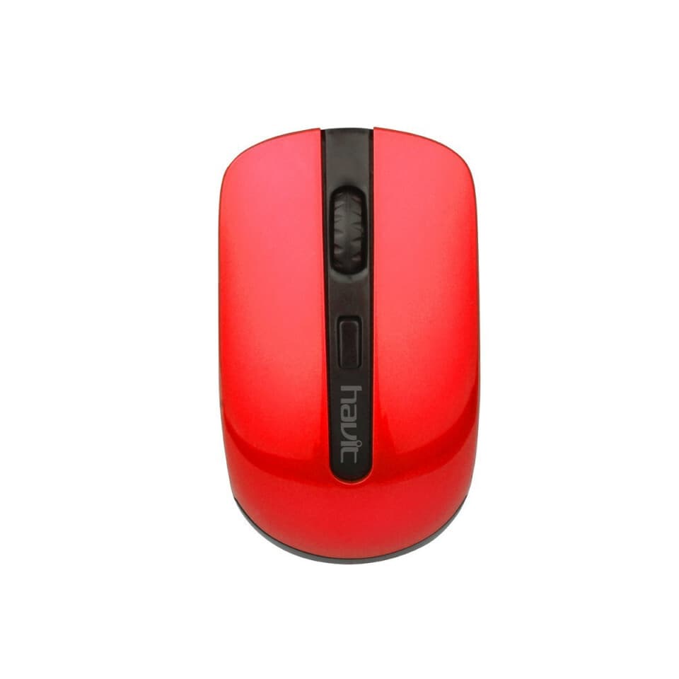 Ергономична безжична мишка (за Mac и PC) - Havit Wireless Mouse HV-MS989GT (черен-червен)