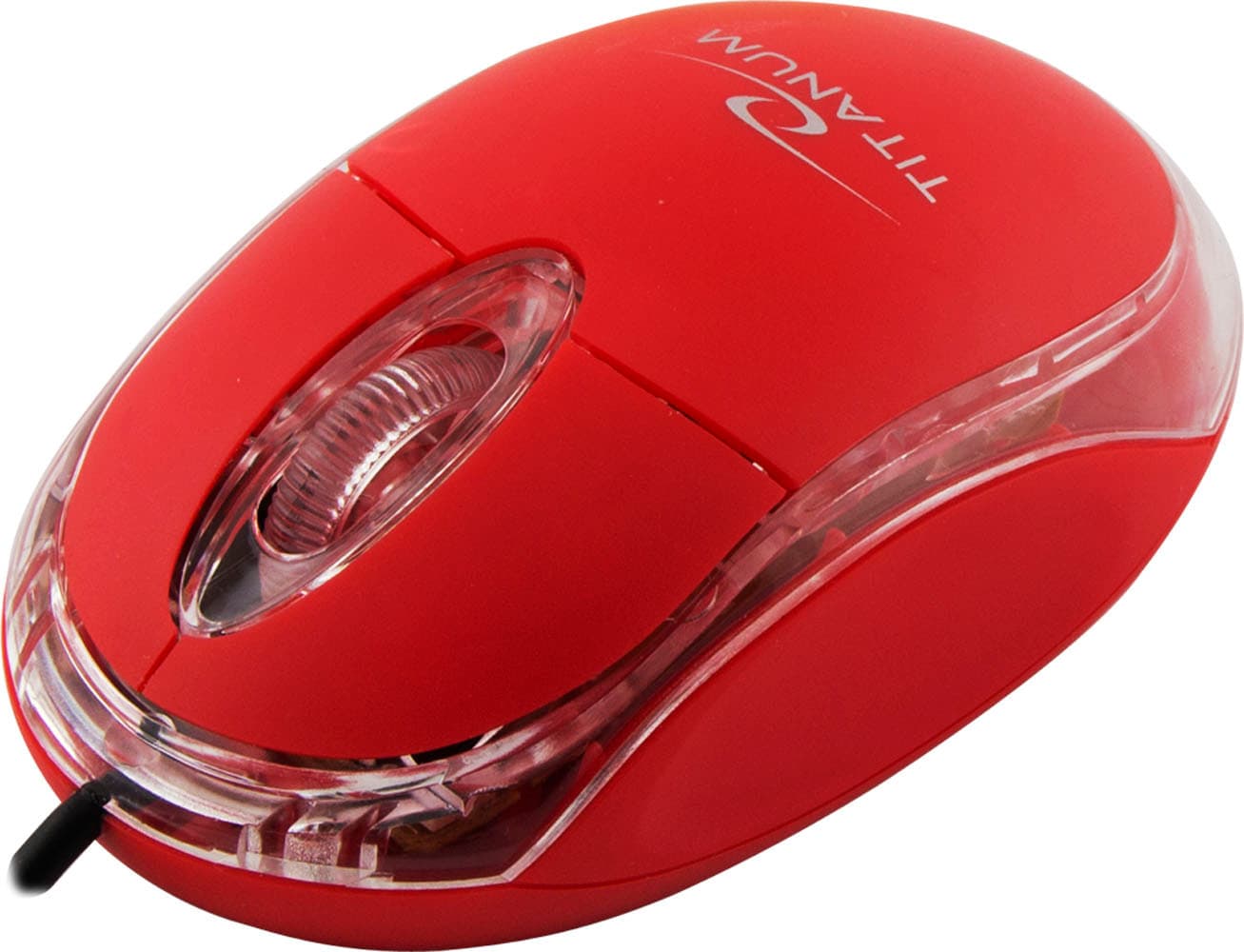 Жична оптична мишка за PC - Esperanza Titanium USB-A Optical Wired Mouse 1000DPI (червен)