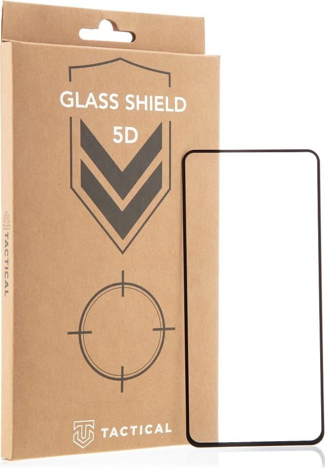 Стъклено защитно покритие за целия дисплей на на Huawei P40 - Tactical Glass Shield 5D (прозрачен-черен)
