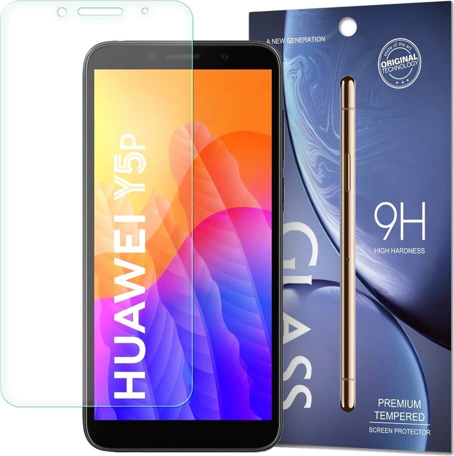 Калено стъклено защитно покритие за дисплея на Huawei Y5p (2020) - Premium Tempered Glass Protector (прозрачен)