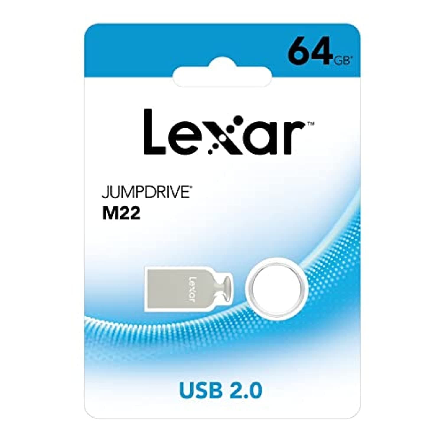 USB 2.0 64GB Jump Drive M22 Light Gold LEXAR