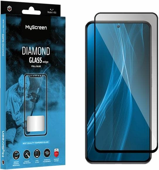 Стъклено защитно покритие за целия дисплей на Huawei nova 11i - MyScreen Protector Diamond Glass Edge Full Glue (прозрачен-черен)