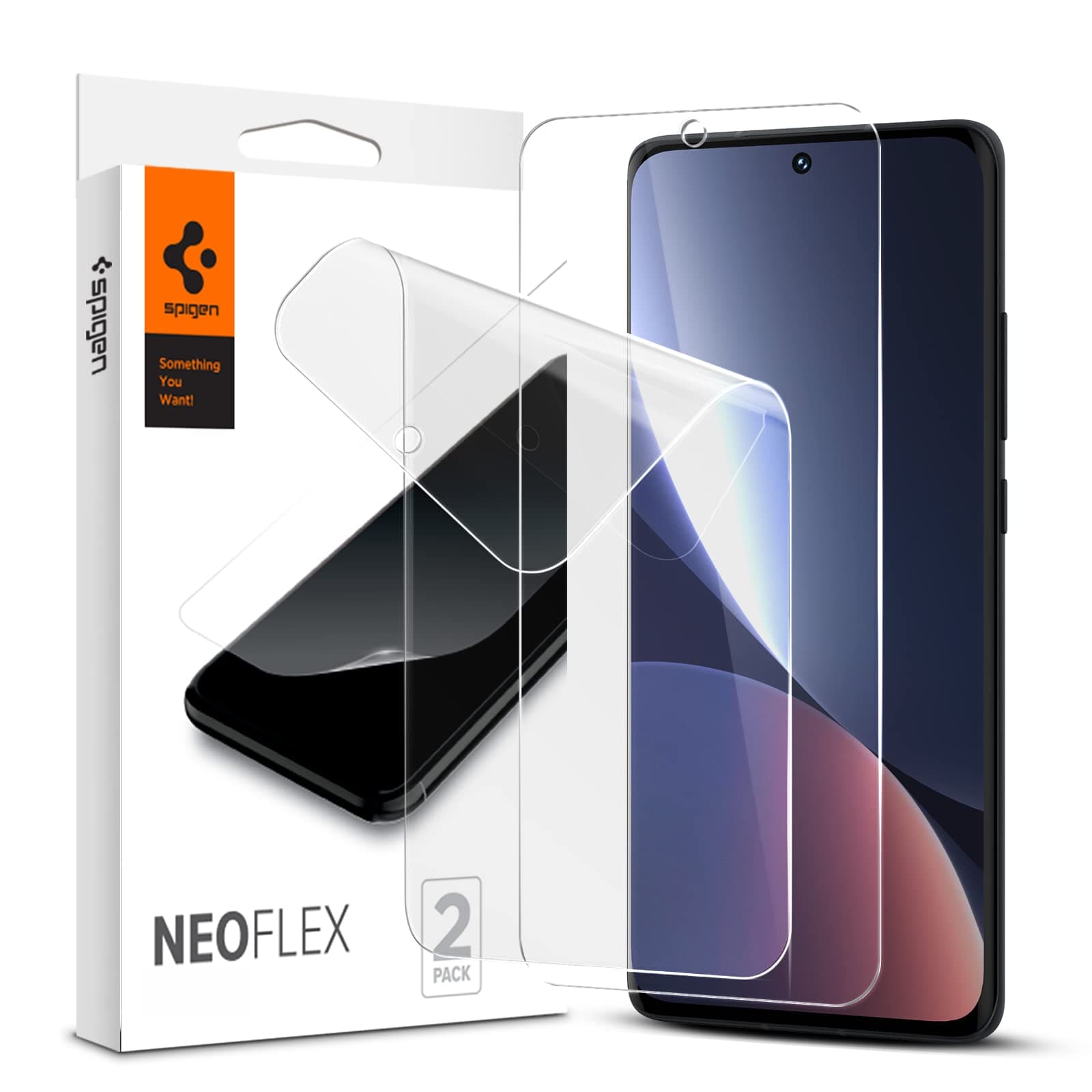2 броя защитни покрития за целия дисплей на Xiaomi 12, Xiaomi 12X - Spigen Neo FLEX Screen Protector 2 Pack (прозрачен)