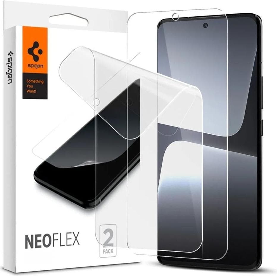 2 броя защитни покрития за целия дисплей на Xiaomi 13 Pro - Spigen Neo FLEX Screen Protector 2 Pack (прозрачен)
