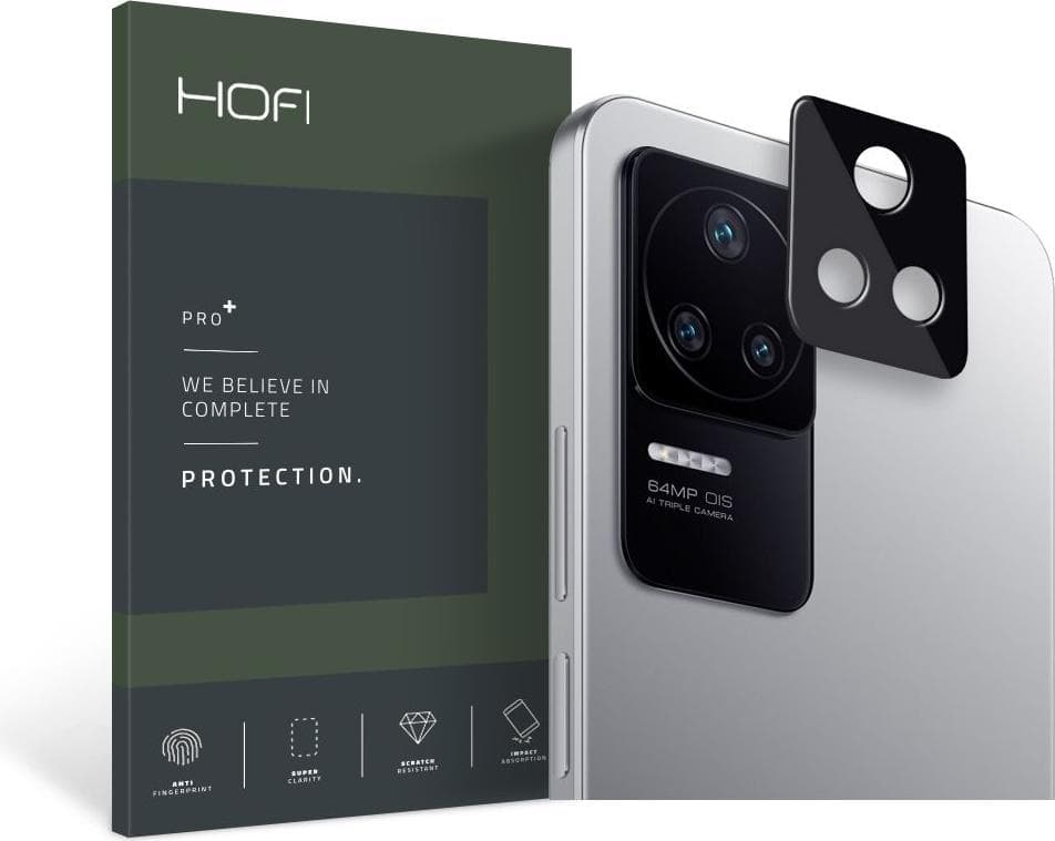 Предпазна плочка за камерата на Xiaomi Poco F4 5G - Hofi Cam Pro Plus Lens Protector (черен)