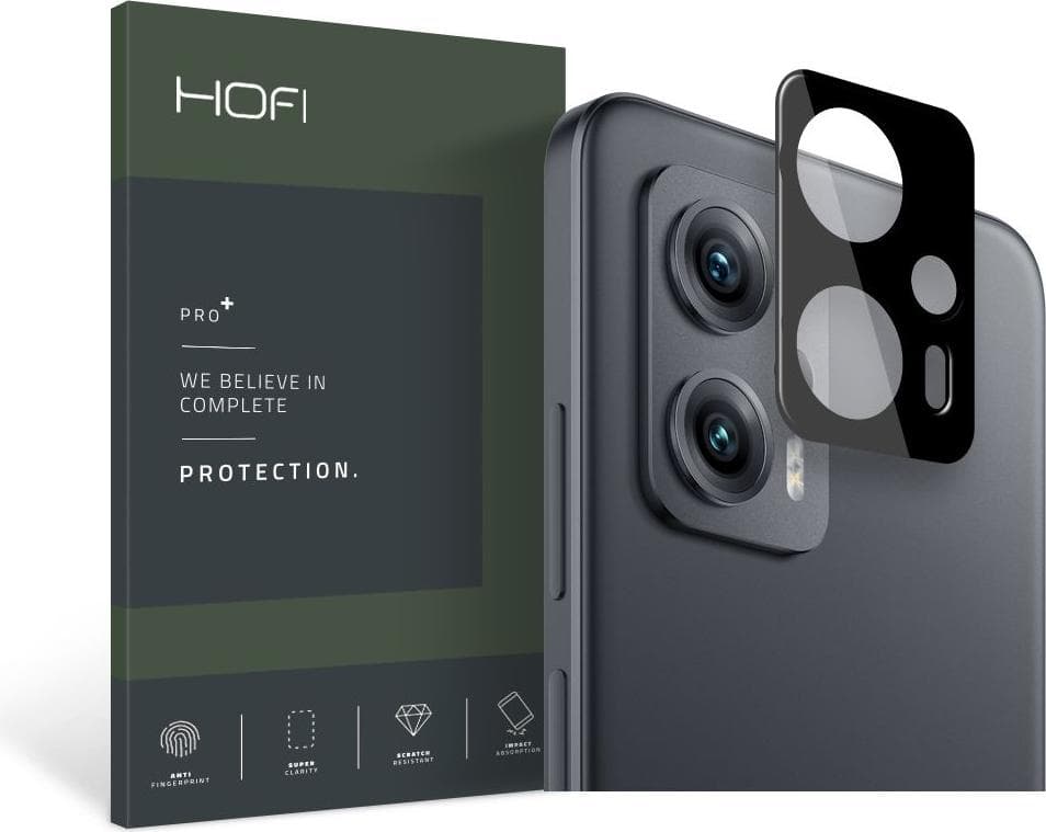 Предпазна плочка за камерата на Xiaomi Poco M4 GT - Hofi Cam Pro Plus Lens Protector (черен)