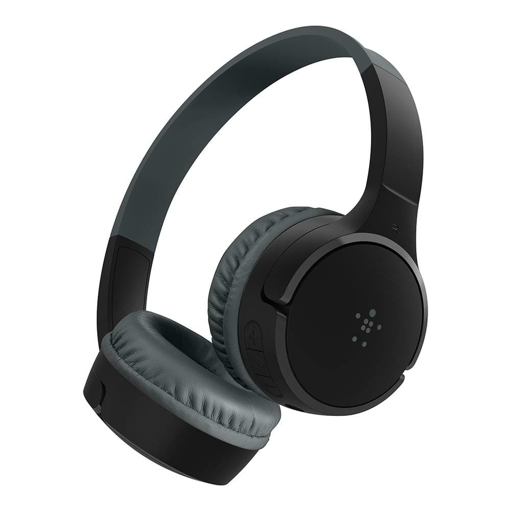 Слушалки Belkin SOUNDFORM Mini, безжични, Bluetooth, микрофон, за деца, 40 драйвери, до 30 часа време на работа, черни