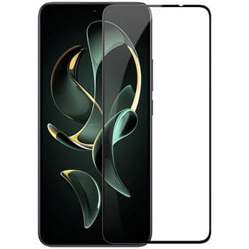 Калено стъклено защитно покритие за дисплея на Xiaomi 13T, Xiaomi 13T Pro - Nillkin 2.5D CP+ PRO Full Coverage Tempered Glass (черен-прозрачен)