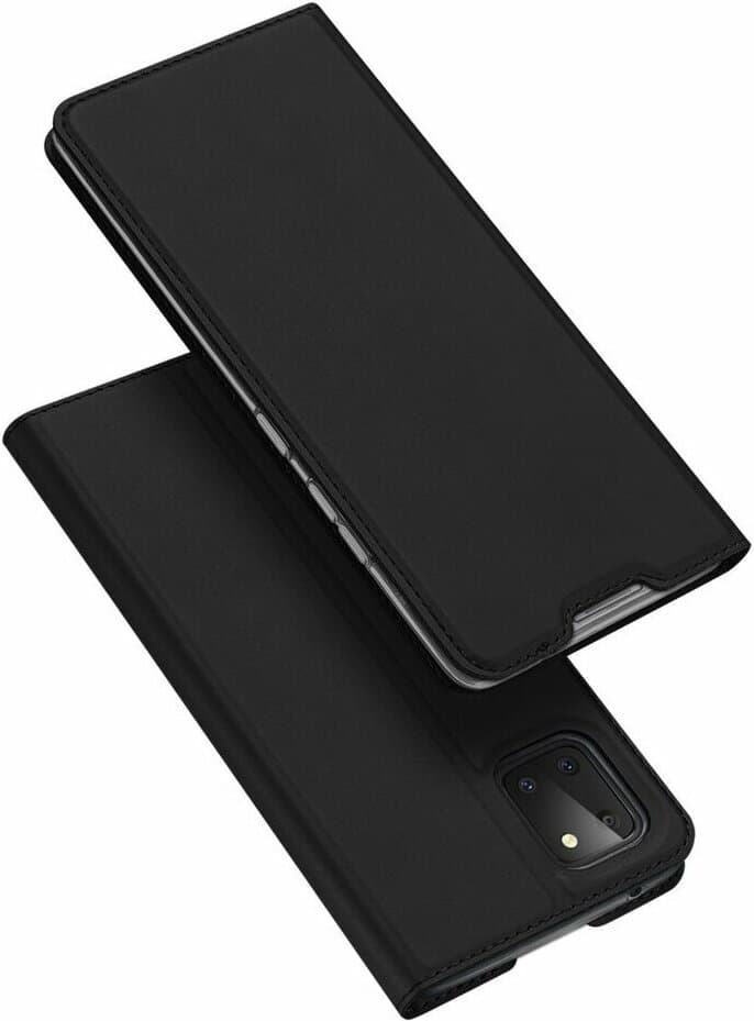 Кожен калъф с поставка и отделение за кр. карти за Xiaomi Redmi Note 13 4G - Dux Ducis Skin Pro Case (черен)