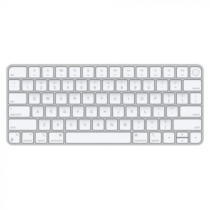 Безжична клавиатура за Mac компютри с M1 процесор (сребрист-бял) - Apple Magic Wireless Keyboard with Touch ID BG (модел 2021)