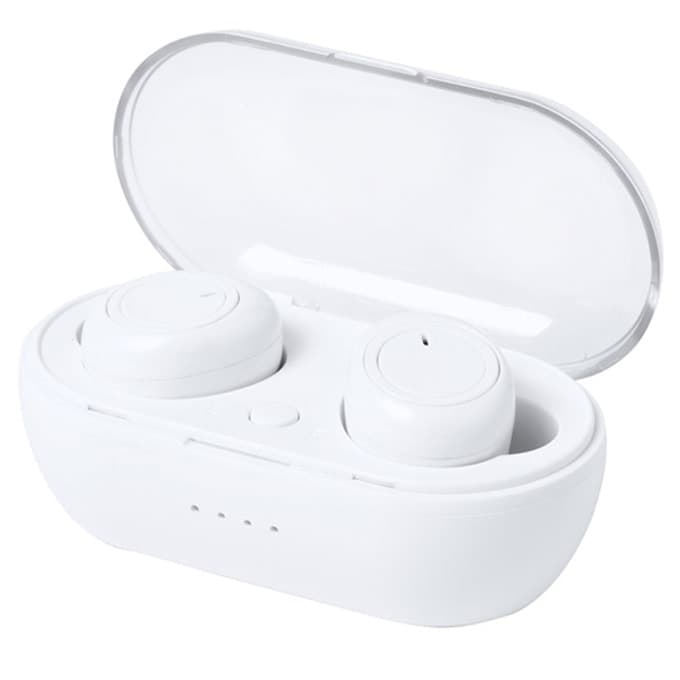 Слушалки AP721362-01, безжични, Bluetooth, микрофон, тип "тапи", бели