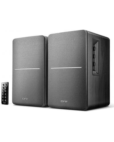 2.0 безжична аудио система - Edifier R1280DB Powered Bluetooth Bookshelf Speakers (черен)