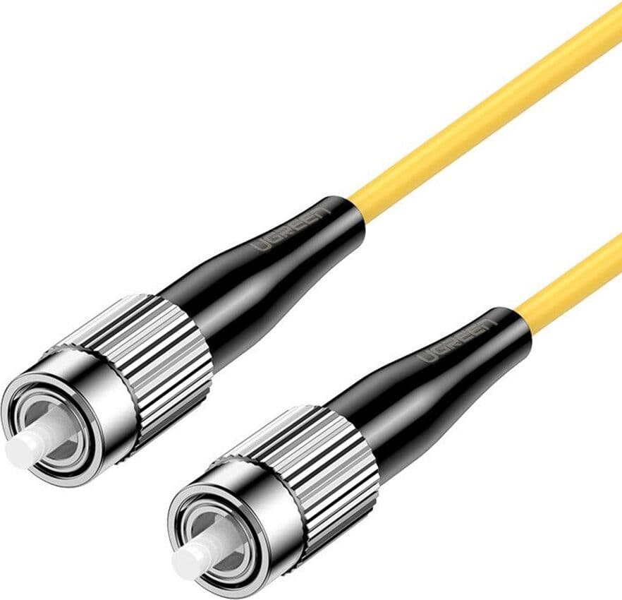 Оптичен кабел (300 см) - Ugreen FC-FC Single Mode Optical Fiber Jumper (жълт)