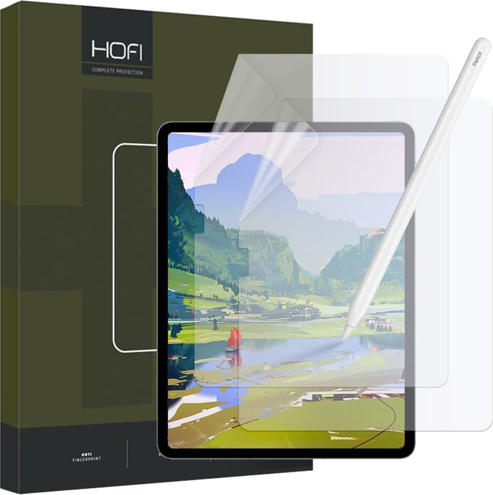 Качествено защитно покритие (подходящо за рисуване) за дисплея на iPad Air 5 (2022), iPad Air 4 (2020), iPad Pro 11 M2 (2022), iPad Pro 11 M1 (2021), iPad Pro 11 (2020), iPad Pro 11 (2018) (2 броя) - Hofi Paper Pro Plus Screen Protector