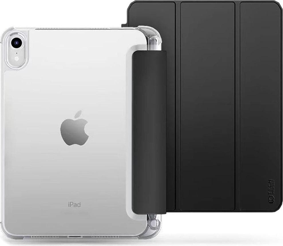 Кожен кейс и поставка за iPad Air 5 (2022), iPad Air 4 (2020) (черен) - Tech-Protect SC Pen Hybrid Case
