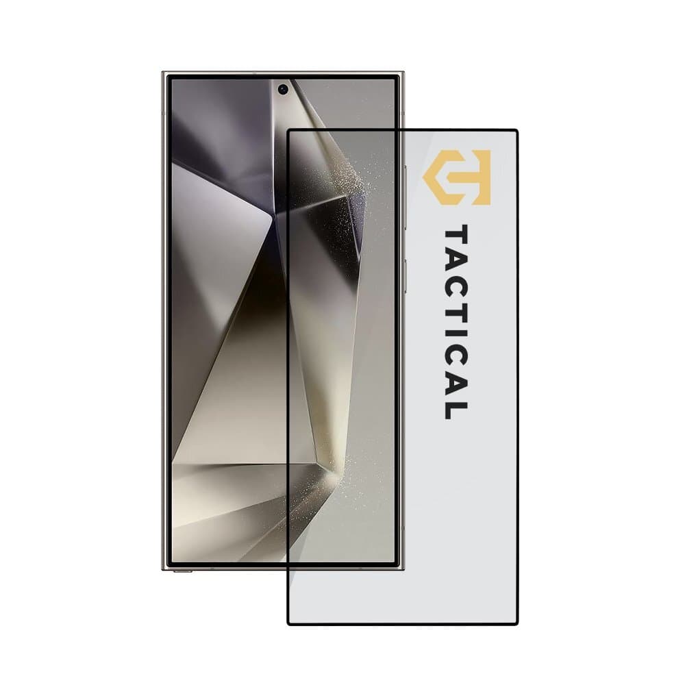 Стъклено защитно покритие за целия дисплей на на Samsung Galaxy S24 Ultra - Tactical Glass Shield 5D (прозрачен-черен)