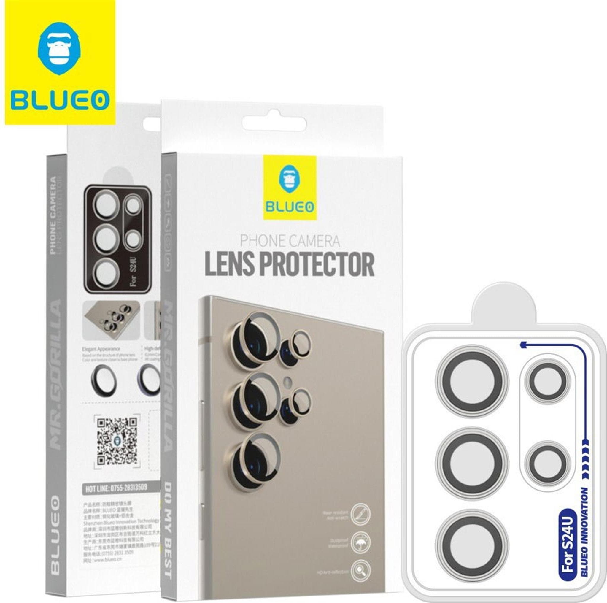 Предпазни стъклени лещи за камерата на Samsung Galaxy S24 Ultra (титан) - Blueo Camera Lens Protector