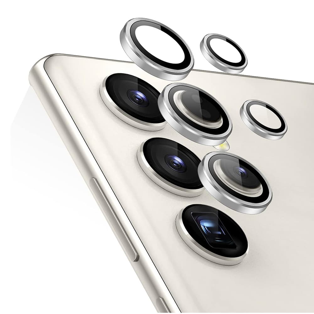 Предпазни стъклени лещи за камерата на Samsung Galaxy S24 Ultra (сребрист) - ESR Tempered Glass Camera Lens Protector