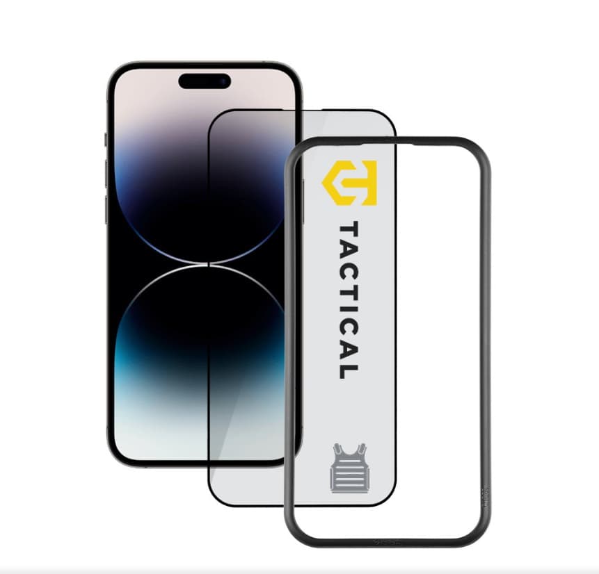 Калено стъклено защитно покритие за дисплея на Samsung Galaxy S24 Ultra - Tactical Impact Armour 5D Glass (прозрачен-черен)