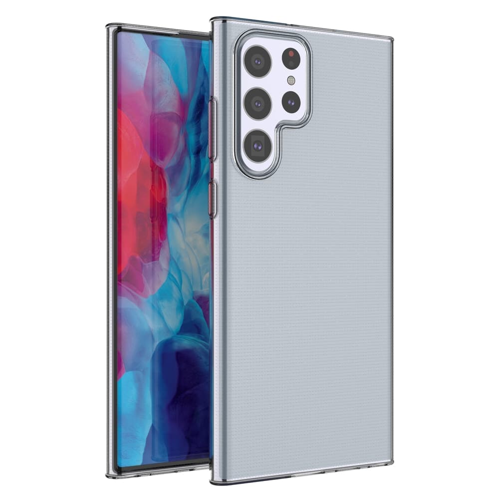 Силиконов (TPU) калъф за Samsung Galaxy S22 Ultra - TPU Gel Cover Case (прозрачен)