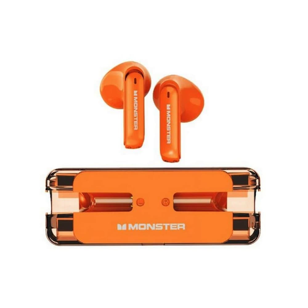 Слушалки Monster Airmars, безжични, гейминг, време на работа до 5 часа, оранжеви
