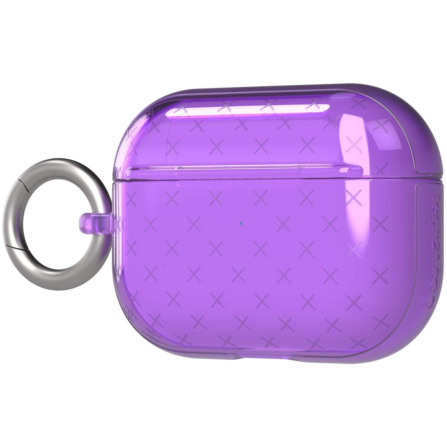 Силиконов (TPU) калъф с карабинер за Apple Airpods Pro (лилав) - Tech21 Airpods Pro Evo Check TPU Case