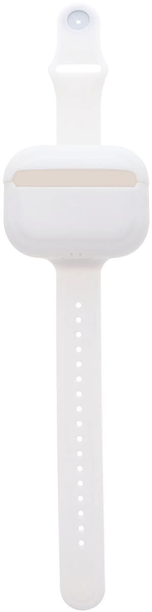 Силиконов калъф с каишка за ръка за Apple AirPods Pro - 4smarts Silicone Case with Wrist Strap (бял)