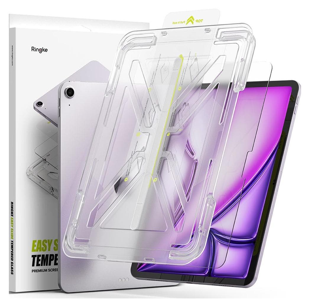 Калено стъклено защитно покритие за дисплея на iPad Air 11 (2025), iPad Air 11 (2024) - Ringke Easy Slide Tempered Glass 2.5D (прозрачен)