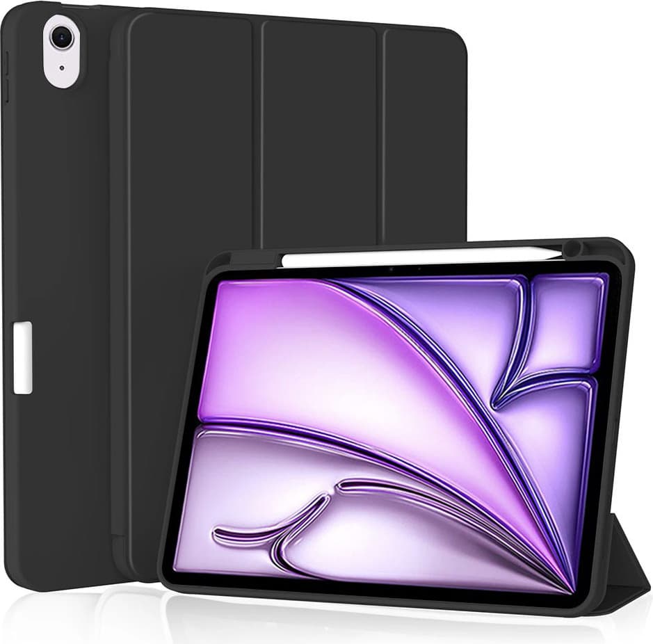 Термополиуретанов (TPU) кейс и поставка за iPad Air 11 (2025), iPad Air 11 (2024) - Techsuit Flex Trifold Case (черен)