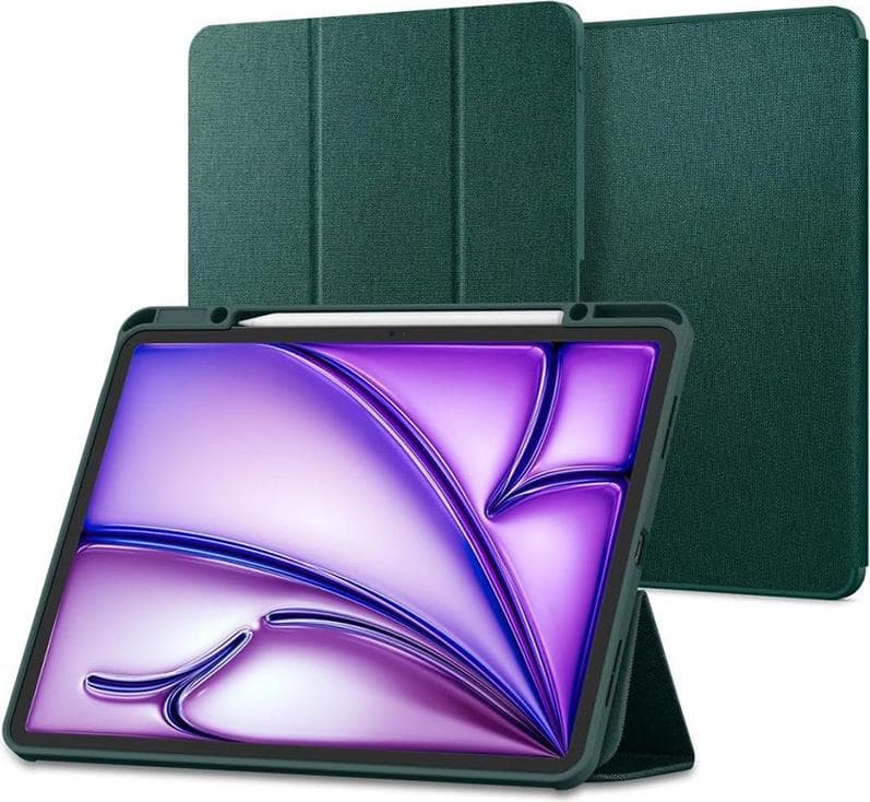 Текстилен кейс и поставка за iPad Air 11 (2025), iPad Air 11 (2024) - Spigen Urban Fit Case (зелен)